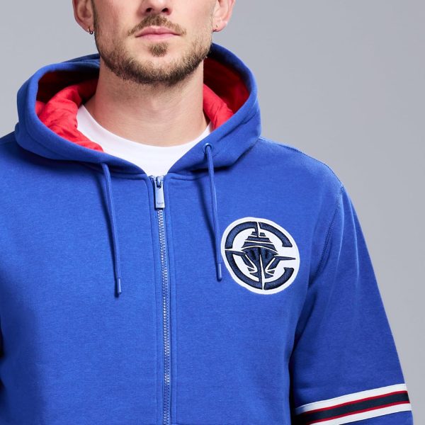 Men's X NBA Officially Licensed Long Sleeve Zip Up Hooded Fleece Sweatshirt - Image 12