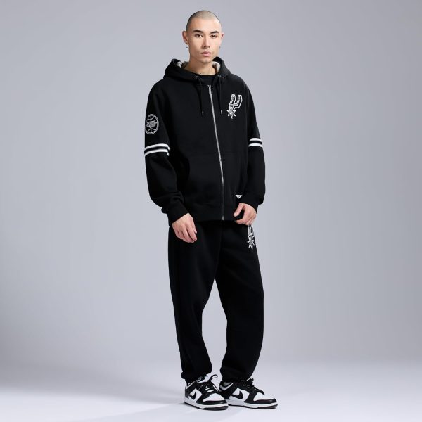 Men's X NBA Officially Licensed Long Sleeve Zip Up Hooded Fleece Sweatshirt - Image 16