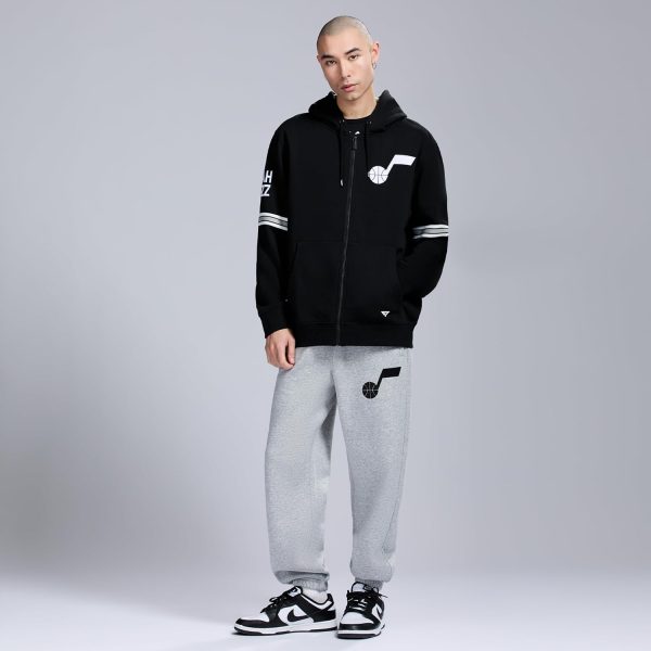 Men's X NBA Officially Licensed Long Sleeve Zip Up Hooded Fleece Sweatshirt - Image 28