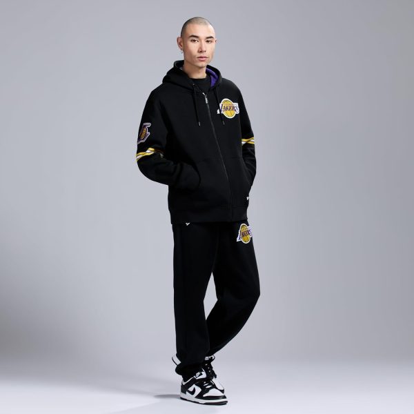 Men's X NBA Officially Licensed Long Sleeve Zip Up Hooded Fleece Sweatshirt - Image 40