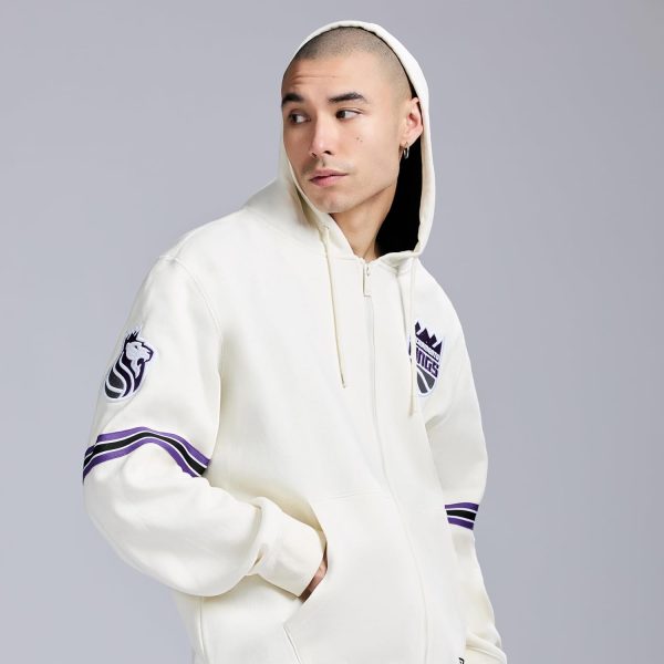 Men's X NBA Officially Licensed Long Sleeve Zip Up Hooded Fleece Sweatshirt - Image 47
