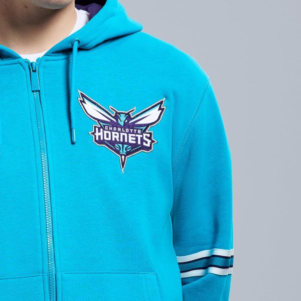 Men's X NBA Officially Licensed Long Sleeve Zip Up Hooded Fleece Sweatshirt - Image 54