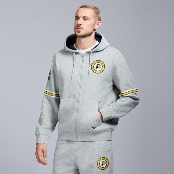 Men's X NBA Officially Licensed Long Sleeve Zip Up Hooded Fleece Sweatshirt - Image 57