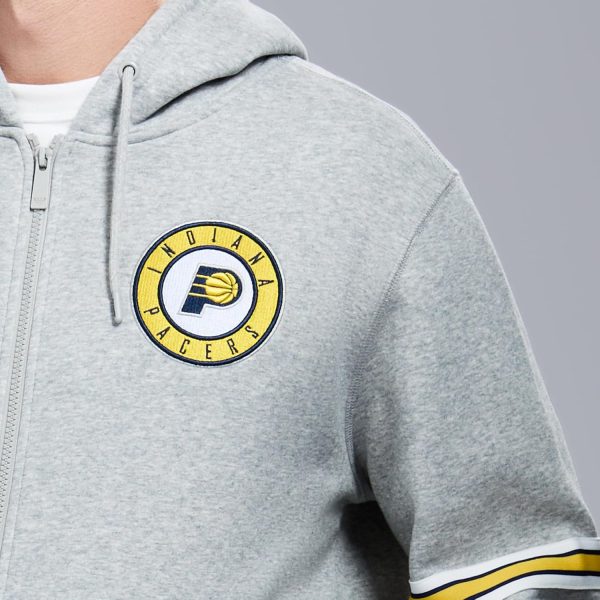 Men's X NBA Officially Licensed Long Sleeve Zip Up Hooded Fleece Sweatshirt - Image 60