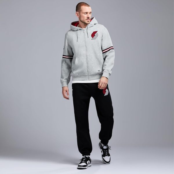 Men's X NBA Officially Licensed Long Sleeve Zip Up Hooded Fleece Sweatshirt - Image 64