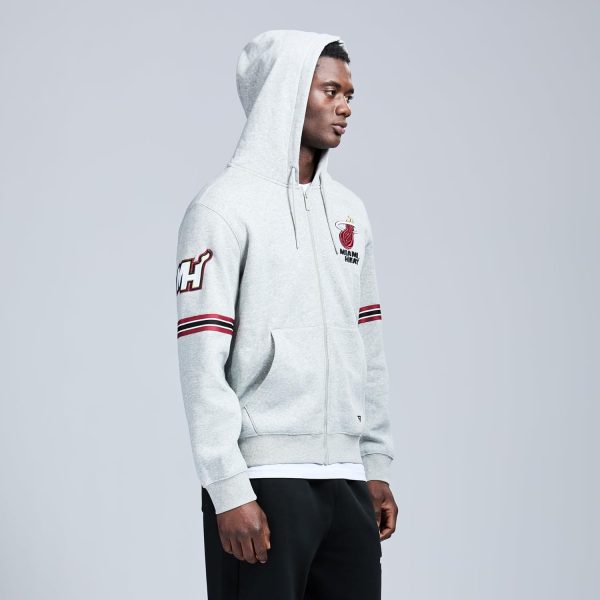 Men's X NBA Officially Licensed Long Sleeve Zip Up Hooded Fleece Sweatshirt - Image 68