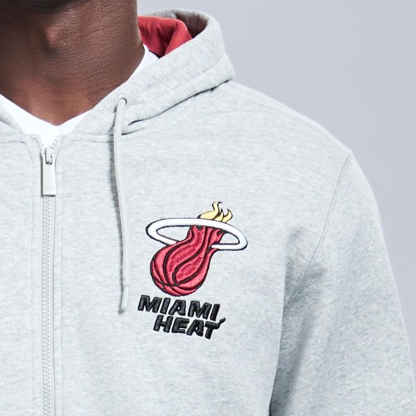 Men's X NBA Officially Licensed Long Sleeve Zip Up Hooded Fleece Sweatshirt - Image 71