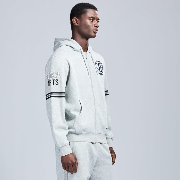 Men's X NBA Officially Licensed Long Sleeve Zip Up Hooded Fleece Sweatshirt - Image 74