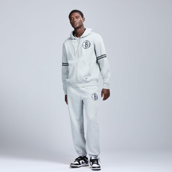 Men's X NBA Officially Licensed Long Sleeve Zip Up Hooded Fleece Sweatshirt - Image 76