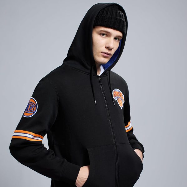Men's X NBA Officially Licensed Long Sleeve Zip Up Hooded Fleece Sweatshirt - Image 83