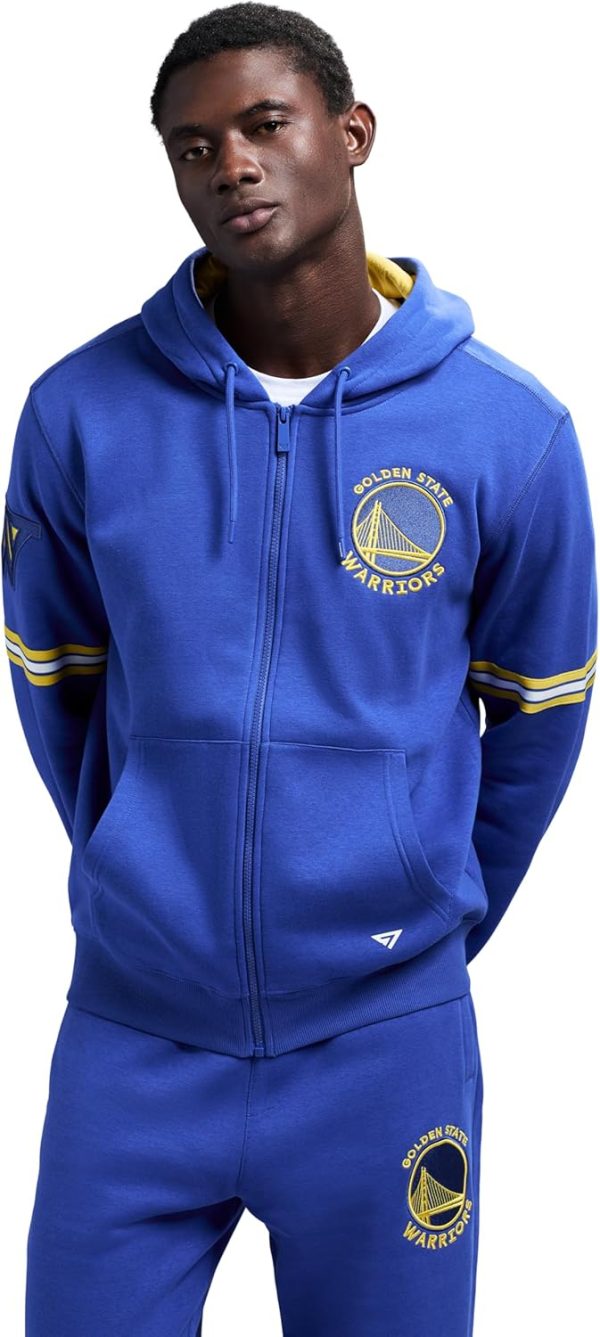 Men's X NBA Officially Licensed Long Sleeve Zip Up Hooded Fleece Sweatshirt - Image 85