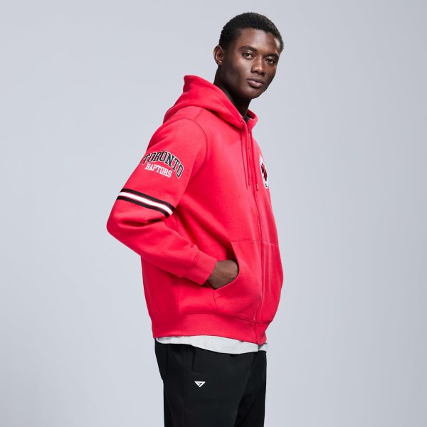 Men's X NBA Officially Licensed Long Sleeve Zip Up Hooded Fleece Sweatshirt - Image 98
