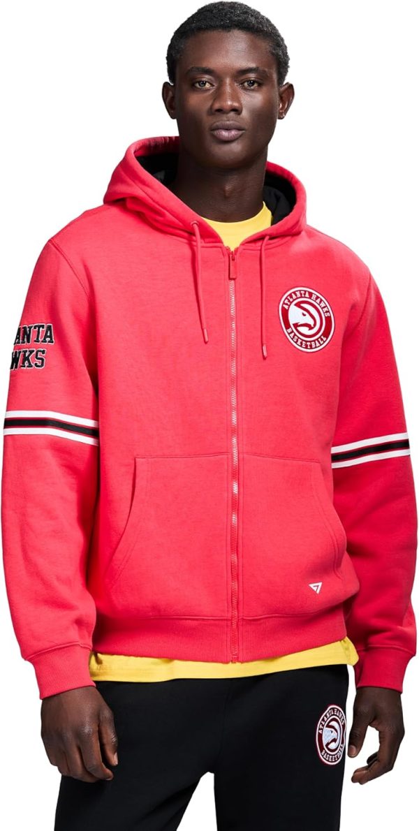 Men's X NBA Officially Licensed Long Sleeve Zip Up Hooded Fleece Sweatshirt - Image 103