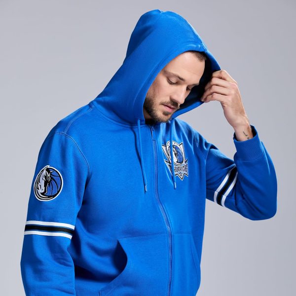 Men's X NBA Officially Licensed Long Sleeve Zip Up Hooded Fleece Sweatshirt - Image 119
