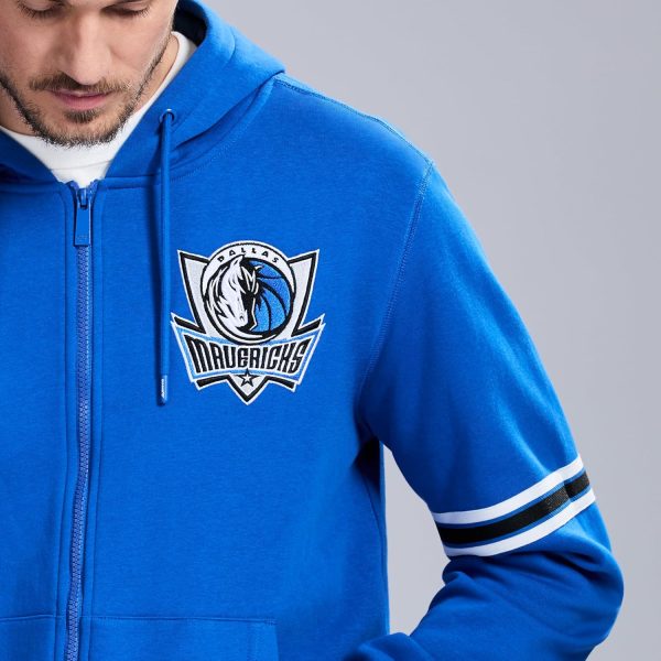 Men's X NBA Officially Licensed Long Sleeve Zip Up Hooded Fleece Sweatshirt - Image 120
