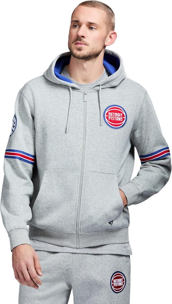 Men's X NBA Officially Licensed Long Sleeve Zip Up Hooded Fleece Sweatshirt - Image 121