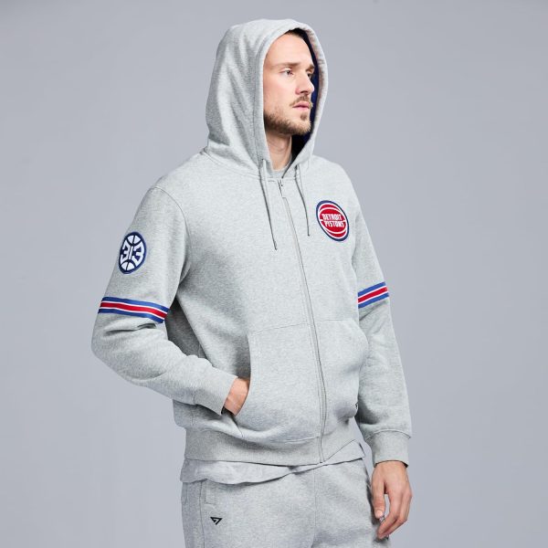 Men's X NBA Officially Licensed Long Sleeve Zip Up Hooded Fleece Sweatshirt - Image 122