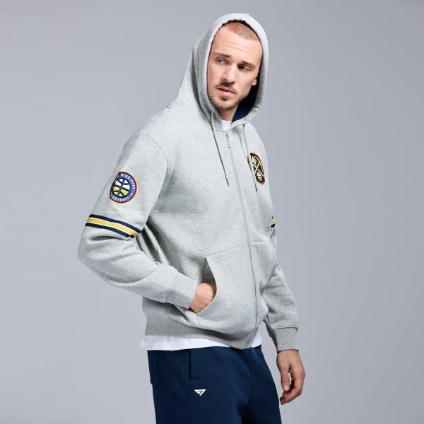 Men's X NBA Officially Licensed Long Sleeve Zip Up Hooded Fleece Sweatshirt - Image 128