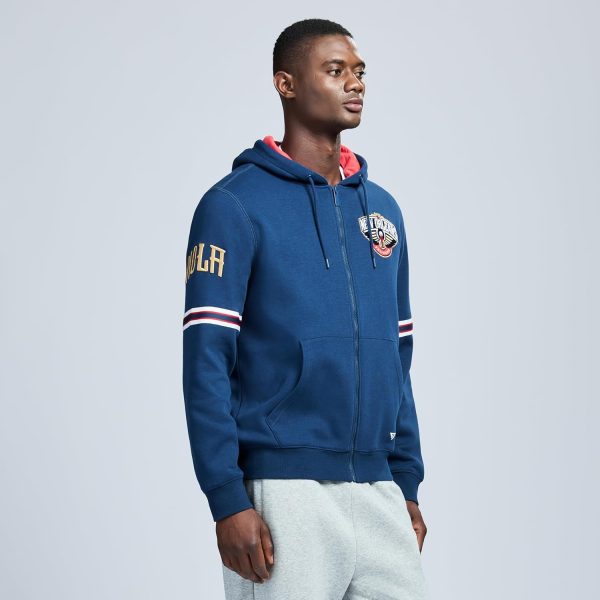Men's X NBA Officially Licensed Long Sleeve Zip Up Hooded Fleece Sweatshirt - Image 134