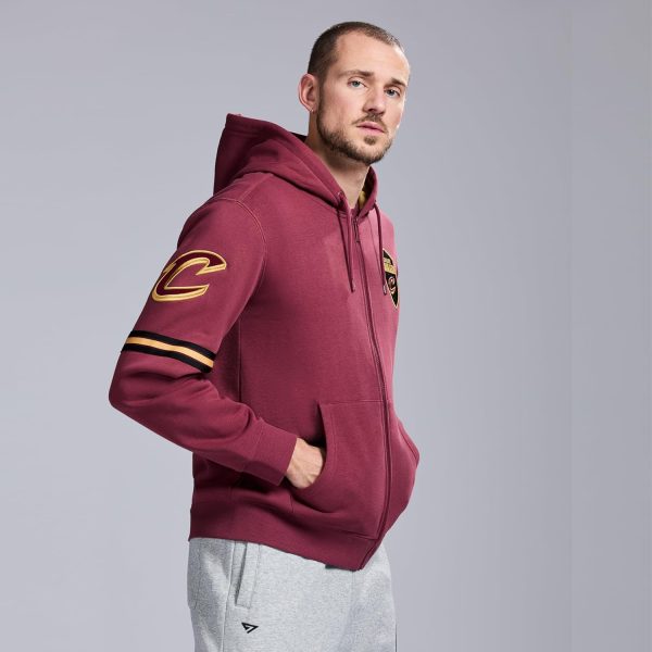 Men's X NBA Officially Licensed Long Sleeve Zip Up Hooded Fleece Sweatshirt - Image 140