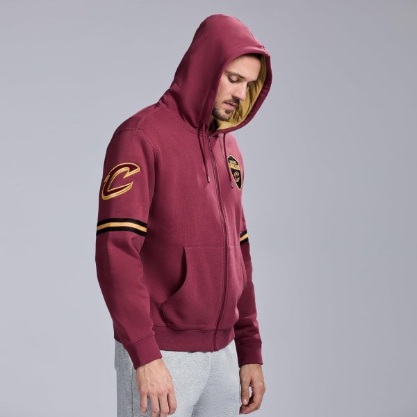 Men's X NBA Officially Licensed Long Sleeve Zip Up Hooded Fleece Sweatshirt - Image 143
