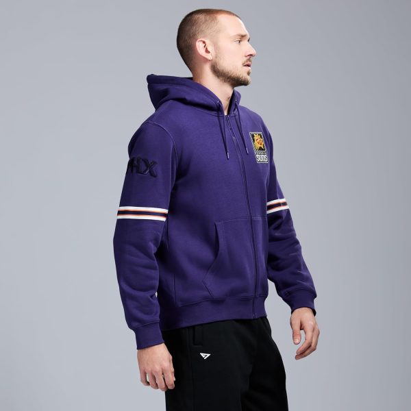 Men's X NBA Officially Licensed Long Sleeve Zip Up Hooded Fleece Sweatshirt - Image 164