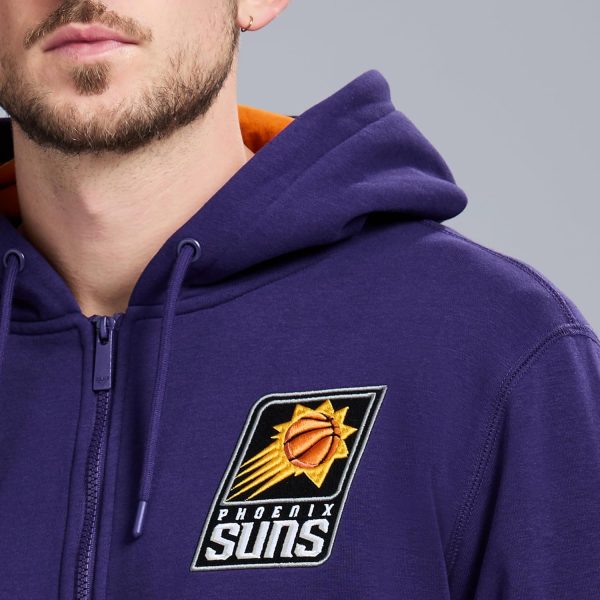 Men's X NBA Officially Licensed Long Sleeve Zip Up Hooded Fleece Sweatshirt - Image 168