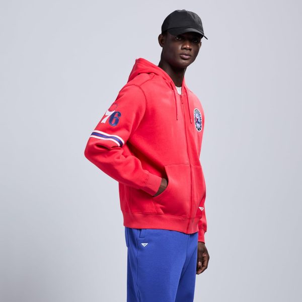 Men's X NBA Officially Licensed Long Sleeve Zip Up Hooded Fleece Sweatshirt - Image 176