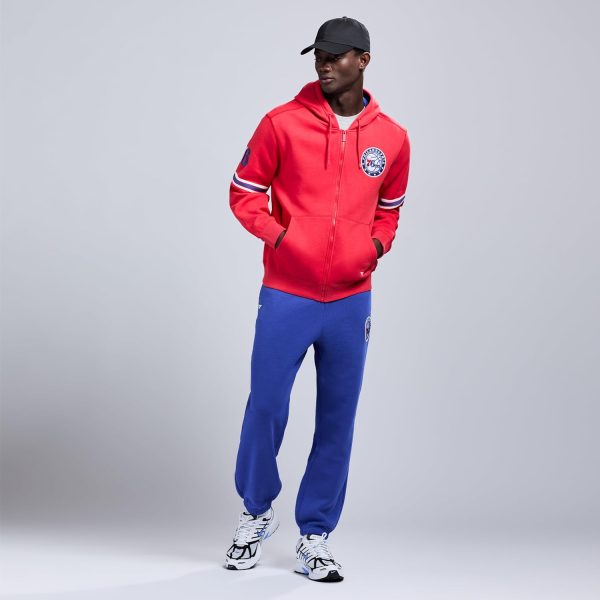Men's X NBA Officially Licensed Long Sleeve Zip Up Hooded Fleece Sweatshirt - Image 178