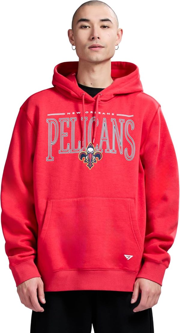 Men's X NBA Officially Licensed Long Sleeve Classic Pullover Hoodie Fleece Sweatshirt - Image 73