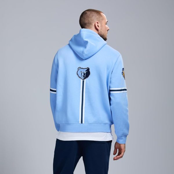 Men's X NBA Officially Licensed Long Sleeve Zip Up Hooded Fleece Sweatshirt - Image 9