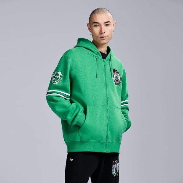 Men's X NBA Officially Licensed Long Sleeve Zip Up Hooded Fleece Sweatshirt - Image 26