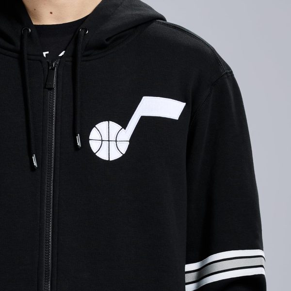 Men's X NBA Officially Licensed Long Sleeve Zip Up Hooded Fleece Sweatshirt - Image 36