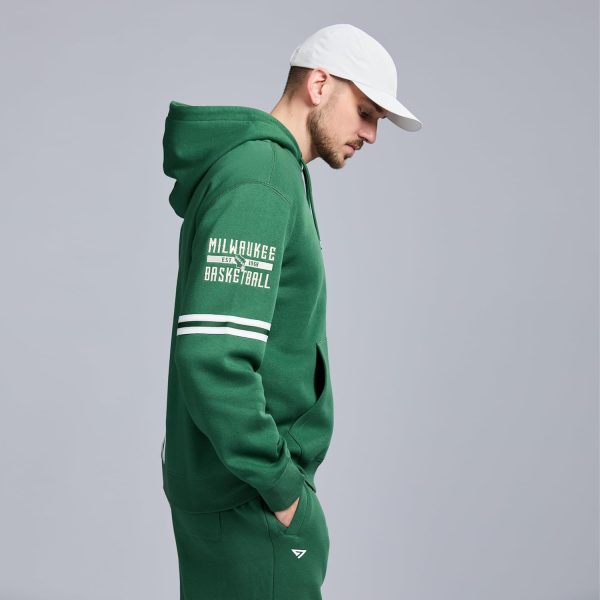 Men's X NBA Officially Licensed Long Sleeve Zip Up Hooded Fleece Sweatshirt - Image 38