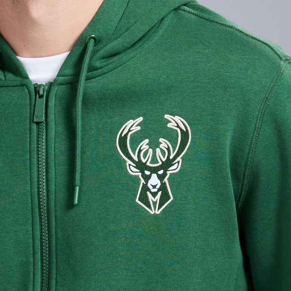 Men's X NBA Officially Licensed Long Sleeve Zip Up Hooded Fleece Sweatshirt - Image 41