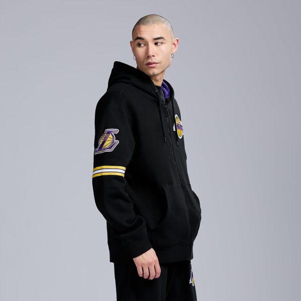Men's X NBA Officially Licensed Long Sleeve Zip Up Hooded Fleece Sweatshirt - Image 44