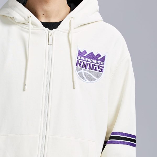Men's X NBA Officially Licensed Long Sleeve Zip Up Hooded Fleece Sweatshirt - Image 54