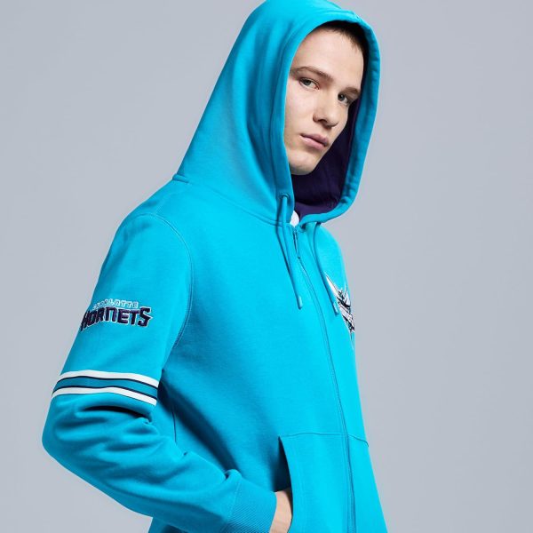 Men's X NBA Officially Licensed Long Sleeve Zip Up Hooded Fleece Sweatshirt - Image 59
