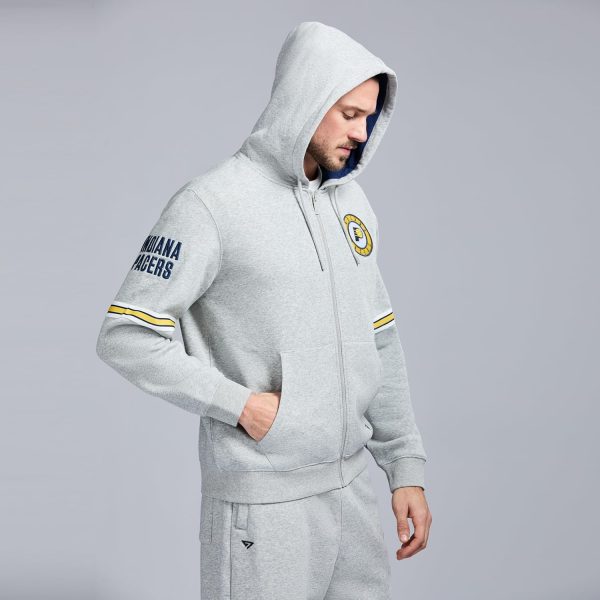 Men's X NBA Officially Licensed Long Sleeve Zip Up Hooded Fleece Sweatshirt - Image 62