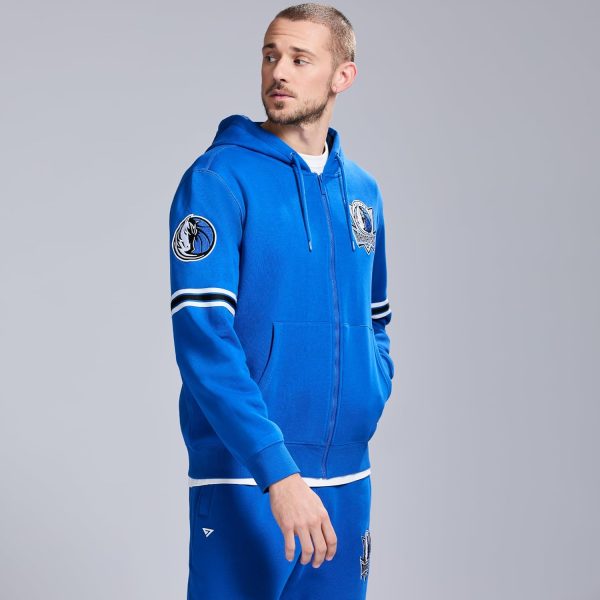 Men's X NBA Officially Licensed Long Sleeve Zip Up Hooded Fleece Sweatshirt - Image 122