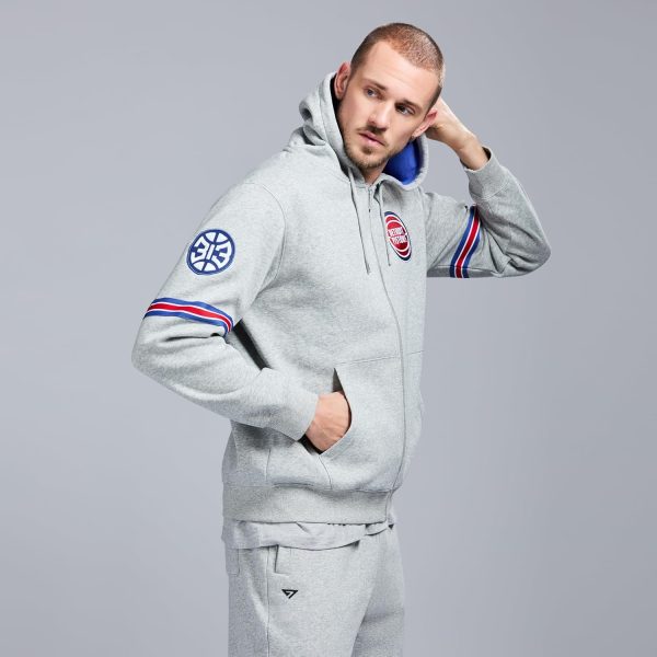 Men's X NBA Officially Licensed Long Sleeve Zip Up Hooded Fleece Sweatshirt - Image 131