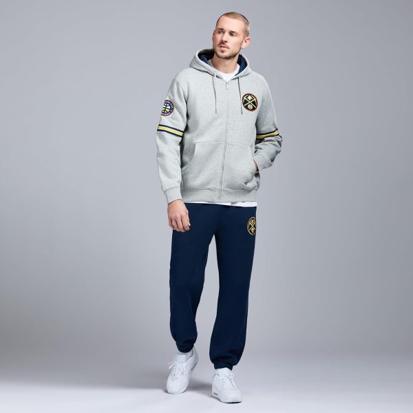 Men's X NBA Officially Licensed Long Sleeve Zip Up Hooded Fleece Sweatshirt - Image 136