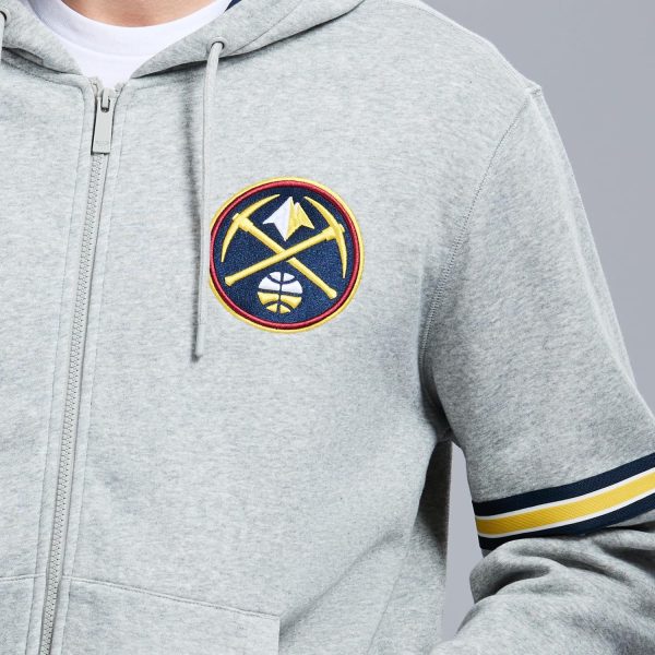 Men's X NBA Officially Licensed Long Sleeve Zip Up Hooded Fleece Sweatshirt - Image 138