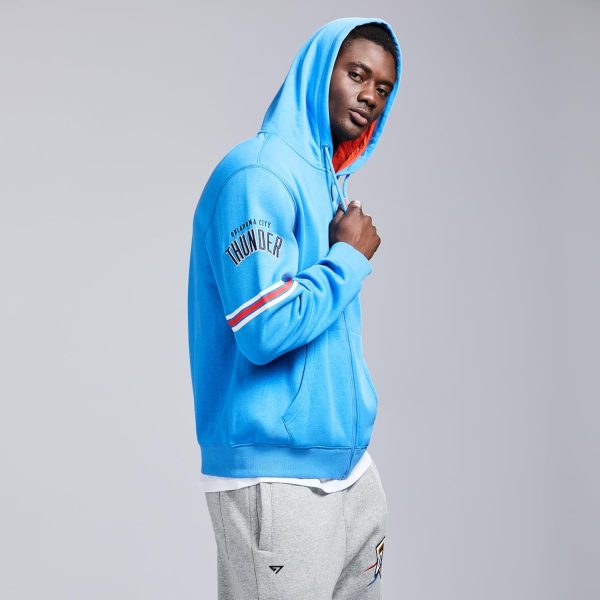 Men's X NBA Officially Licensed Long Sleeve Zip Up Hooded Fleece Sweatshirt - Image 155