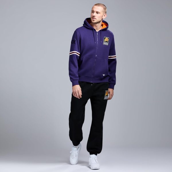 Men's X NBA Officially Licensed Long Sleeve Zip Up Hooded Fleece Sweatshirt - Image 166