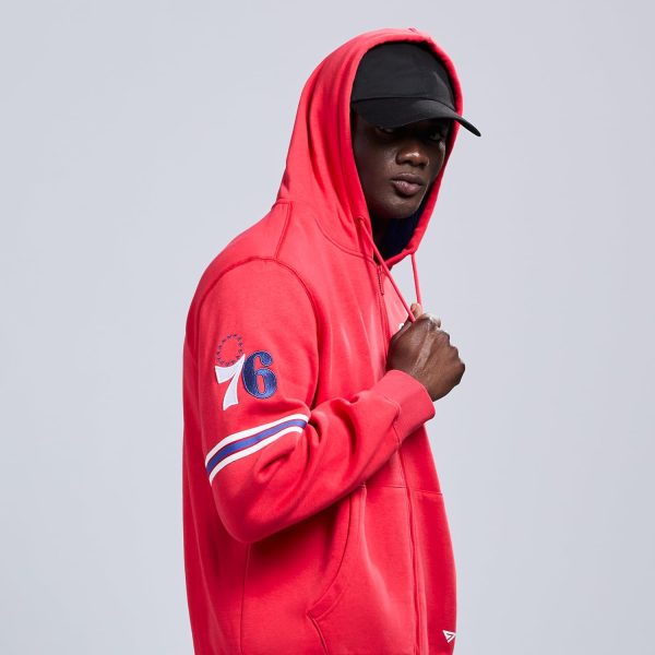 Men's X NBA Officially Licensed Long Sleeve Zip Up Hooded Fleece Sweatshirt - Image 179