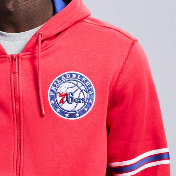 Men's X NBA Officially Licensed Long Sleeve Zip Up Hooded Fleece Sweatshirt - Image 180